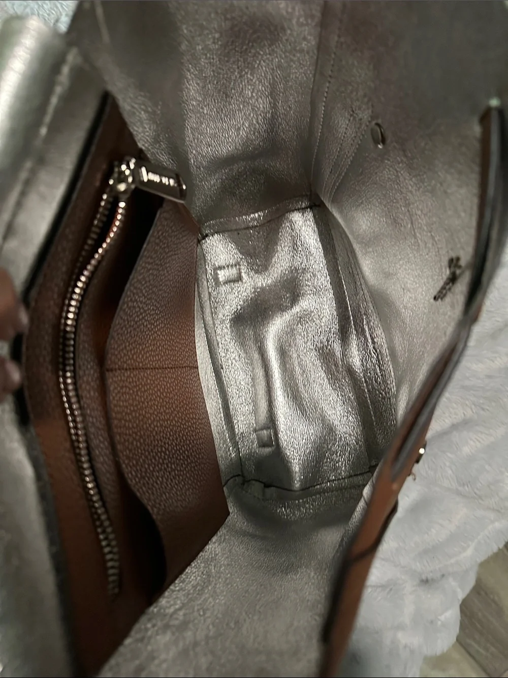 Steve Madden Tan Pebbled Leather Backpack with Front Pocket